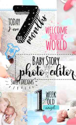 História Do Bebê Editor De Foto 1