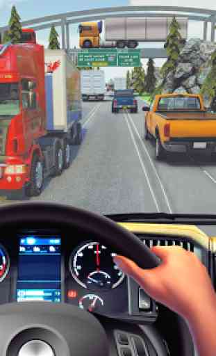rodovia tráfego piloto 3d caminhão jogos 1