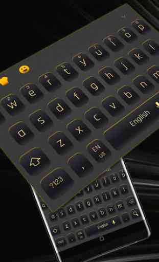 Simple Black Yellow Keyboard 1