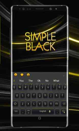 Simple Black Yellow Keyboard 2