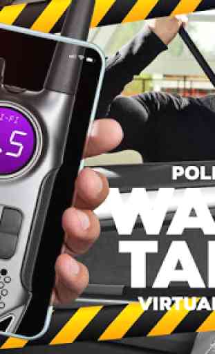 Simulador virtual rádio walkie talkie da polícia 3