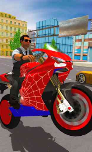 Super dublê herói bicicleta simulador 3d 3