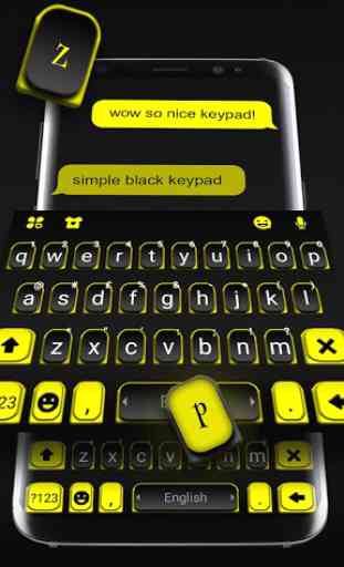 Tema Keyboard Black Yellow Business 1
