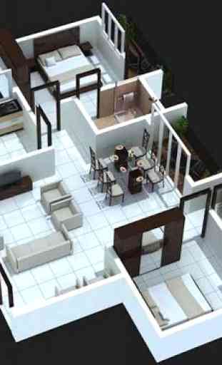 100 Melhores Planos de Casa 3D Minimalistas 1