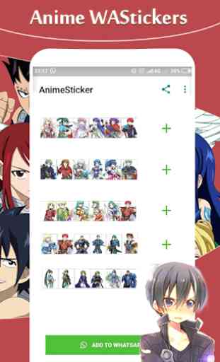 Anime Stickers : WAStickers For Whatsapp 4