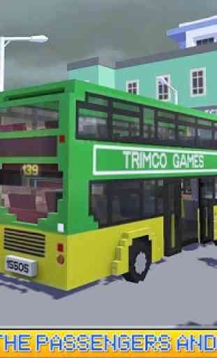 Blocky City Bus SIM driver 1
