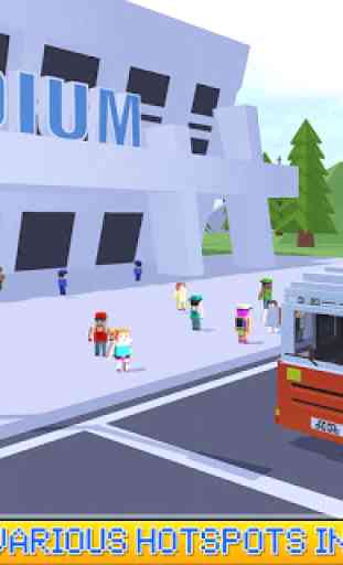 Blocky City Bus SIM driver 4