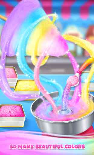 Carnival Fair Food - Sweet Rainbow Cotton Candy 2