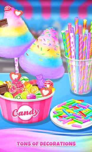 Carnival Fair Food - Sweet Rainbow Cotton Candy 3