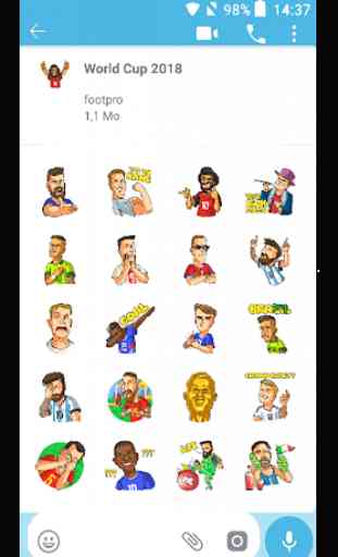 Etiquetas dos jogadores de futebol para Whatsapp 3