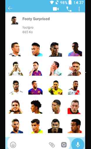 Etiquetas dos jogadores de futebol para Whatsapp 4