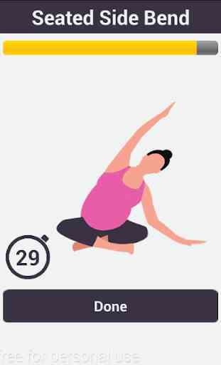Exercícios da ioga da gravidez 2