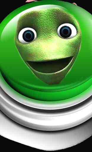 Green alien dance button 1