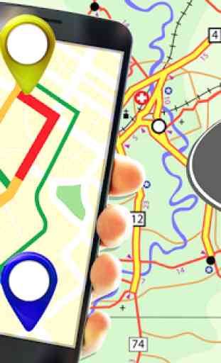 Localizador de Rotas GPS e Localização POI Tracker 3