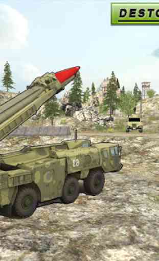 Missile launcher US army truck 3D simulator 2018 2