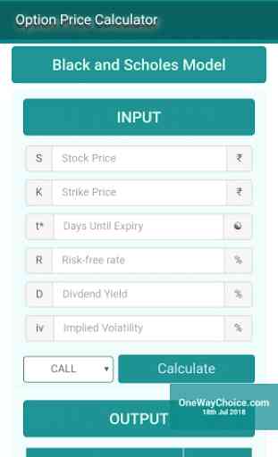 Option Calculator | Option Pricing | Stock Trading 1