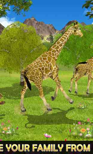 Simulador da selva da vida familiar do girafa 2