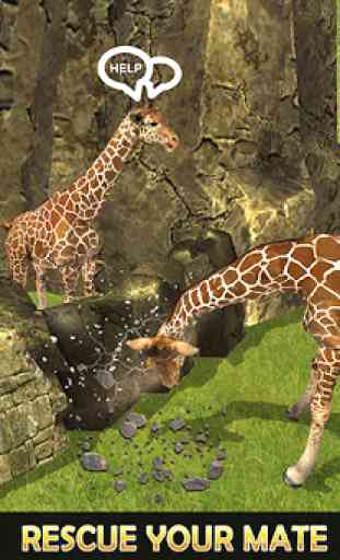 Simulador da selva da vida familiar do girafa 3