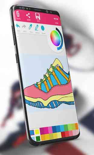 Sneakers Coloring Book - Sapatos para Colorir 1