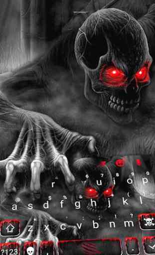 Tema Keyboard Zombie Monster Skull 1