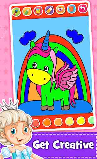 Unicorn Coloring Book - Games for Girls (No Ads) 3