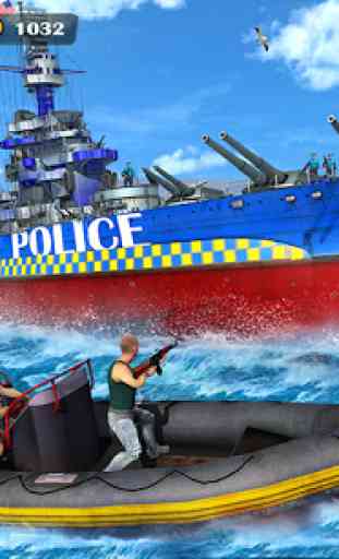 US Police Cop Chase : US Navy Ship Games 2