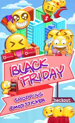 Black Friday Shopping Emoji Sticker 1