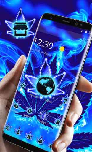 Blue Flame Weed Theme 3