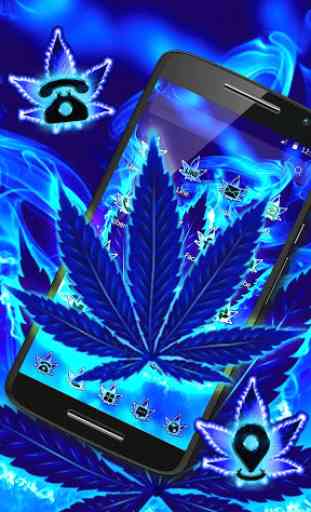 Blue Flame Weed Theme 4
