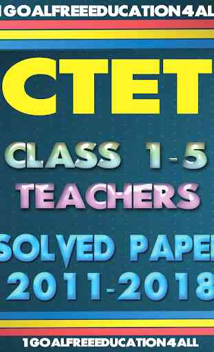 CTET Paper-I Class I-V 1