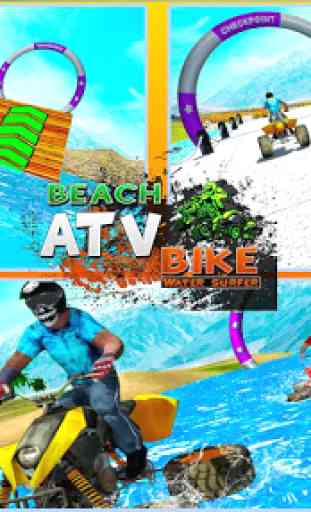 de praia ATV Bicicleta agua Surfista Piloto 4