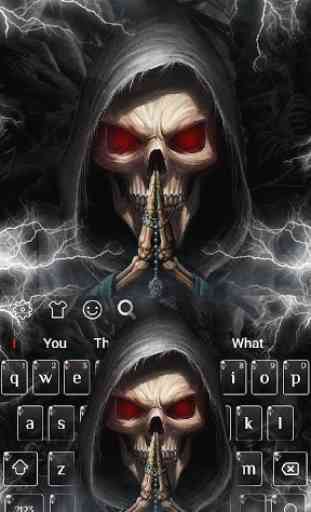 Death Devil Skull Keyboard Theme 3
