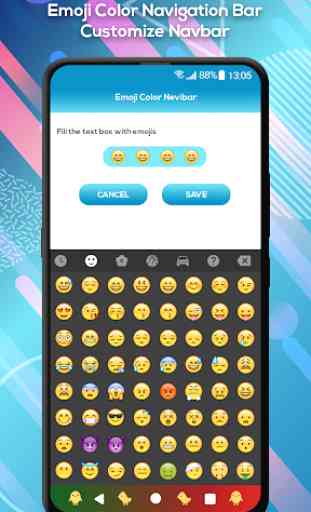 Emoji Color Navigation Bar - Customize Navbar 4