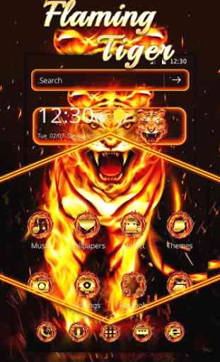 Flaming Tigre Tema 3