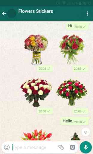Flores Adesivos Para whatsapp 2