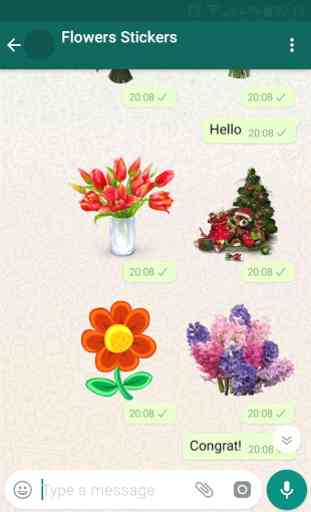 Flores Adesivos Para whatsapp 3