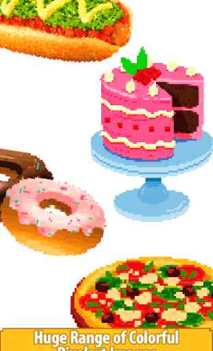 Food Color by Number - Pixel Number Draw Coloring 2
