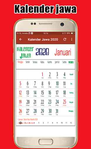 Kalender 2020 - Nasional, Jawa & Hijriyah 3