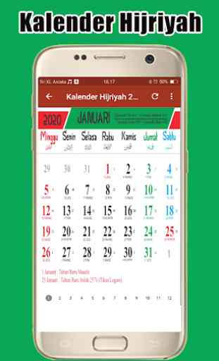 Kalender 2020 - Nasional, Jawa & Hijriyah 4