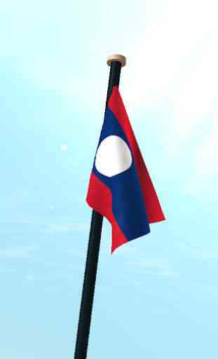 Laos Bandeira 3D Gratuito 3