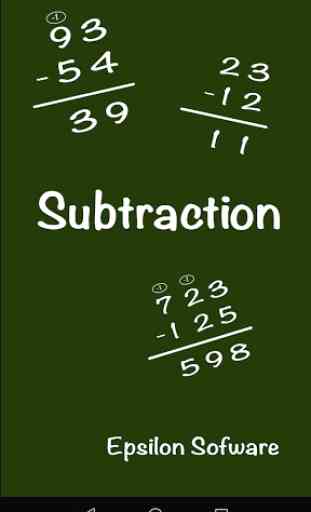 Math: Long Subtraction 1