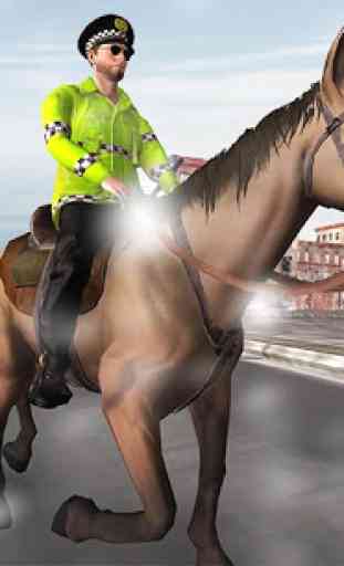 montado cavalo polícia correr atrás: NY policial 3