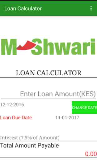 Mshwari Loan Calculator 1