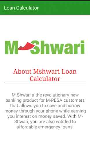 Mshwari Loan Calculator 2