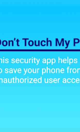 não toque no meu telefone: segurança contra roubo 2