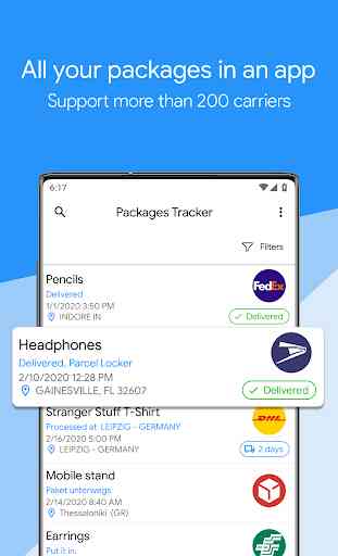 Packages Tracker 1