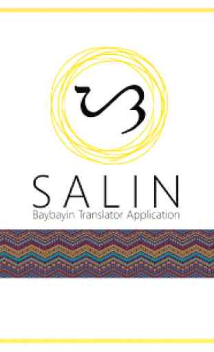 SALIN: Baybayin Translator Application 1