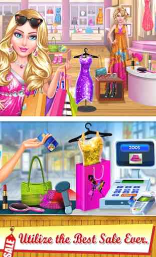 Simulador de moda de compras: jogo de menina 3