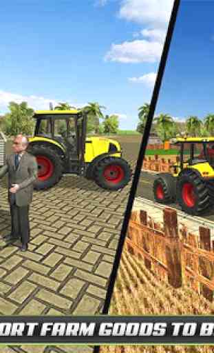 Trator de agricultor virtual: jogo de animais de 4