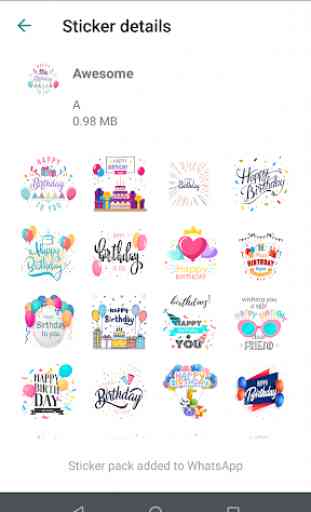 BirthDay Stickers for Whatsapp  (WAStickerApps) 2
